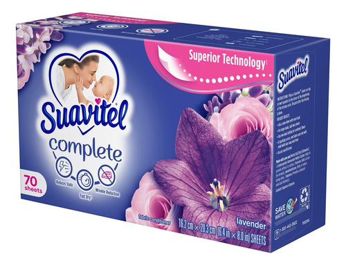 Suavitel Toallas Suavizantes Para Secadora De Ropa 70 Pack