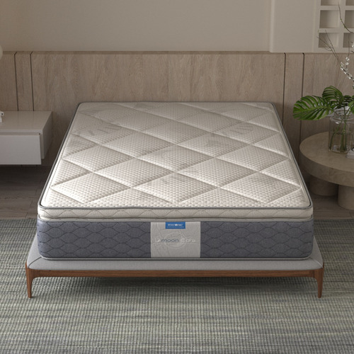 Colchón Restonic Queen Size Nápoles Élite Foam Viscoelástico + 2 Cojines Superheroe
