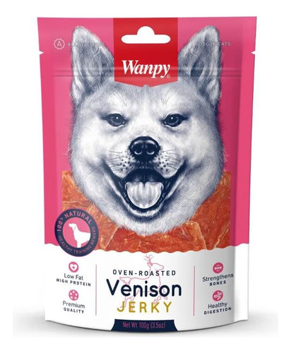 Wanpy® Snack Dog Venado Jerky 100grs