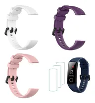 Comprar Pack 3 Correas + 3 Micas Huawei Honor Band 4 Y 5