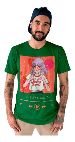 Playera Oversized Hombre- Anime-chica