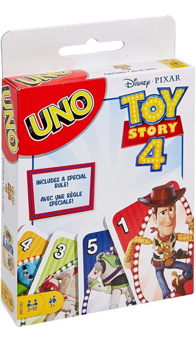 Uno Con Disney Pixar Toy Story 4 - Juego De Cartas Para Niño