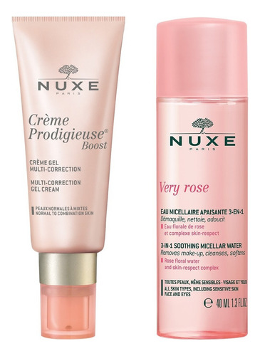 Nuxe - Kit Boost Día + Agua Micelar Very Rose () Tipo De Piel Todo
