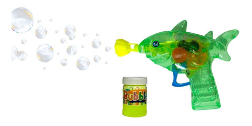 Imagen 4 de 9 de Pack X 3 Burbujeros Forma De Pez Con Luz Juguete