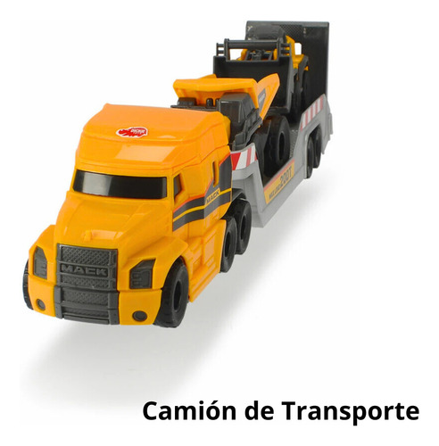 Camión De Construcción Mack Y Carga Volvo Dickie Toys Pack
