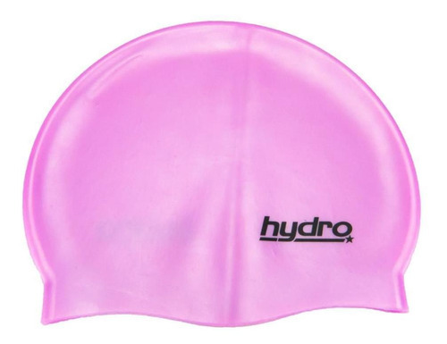 Gorro de natación de hidrosilicona de color rosa
