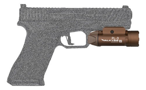 Linterna Olight Pl-3 Valkyrie, 1300 lúmenes, Glock Taurus Arex, color desértico, color claro, LED blanco
