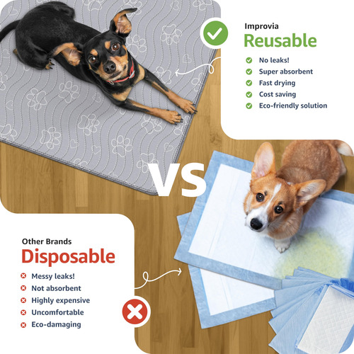 Almohadillas Reutilizables Para Cachorros Improvia® 2, Imper