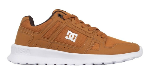 Zapatillas Dc Shoes Stag Lite Brown White Hombre (c/3 Fijas)