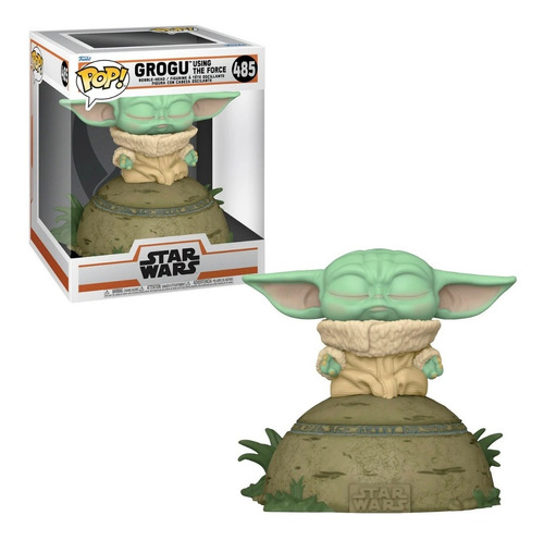 Grogu Using Force 485 Funko Pop Star Wars Deluxe Luz Sonido