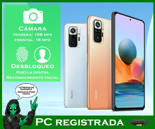 Imagen 3 de 9 de Xiaomi Redmi Note 10 Pro 128gb Caja Cerrada 8gb Ram Pcreg