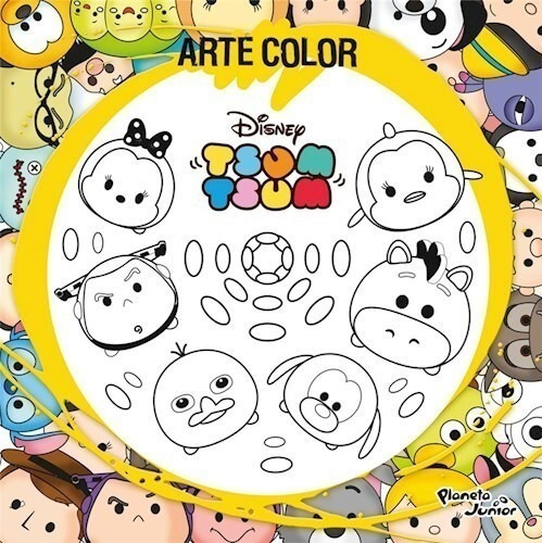 Libro Tsum Tsum  Arte Color De Disney