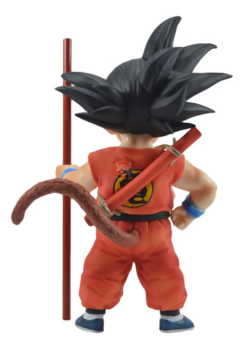 Figura Muñeco Dragon Ball Z Goku Niño Con Báculo Metálico