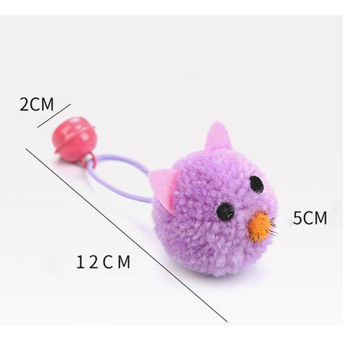 3 Juguete Interactivo Para Gatos, Violeta 12cmx2cmx5cm