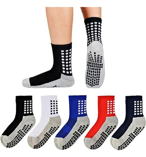 12 Calcetines Calcetas Deportiva Futbol Antideslizante Niño 