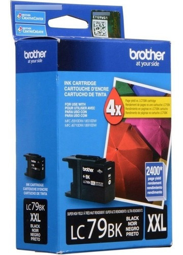 Cartucho Brother Lc79bk Negro Para Impresora Mfcj6710dw