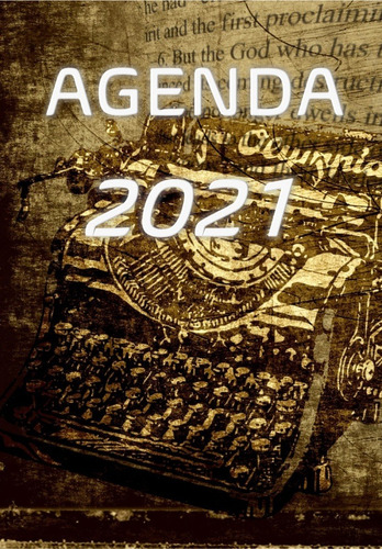 Imagem 1 de 2 de Agenda 2021 Vintage Maquina De Escrever
