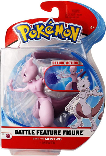 Mewtwo Battle Feature Figure Pokemon Deluxe Action