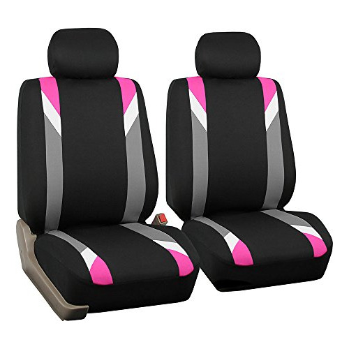 Fundas De Asiento De Automóvil Delanteras De Color Ros...