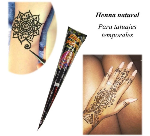 Henna Tatuajes Temporales - Cono - Unidad a $20000