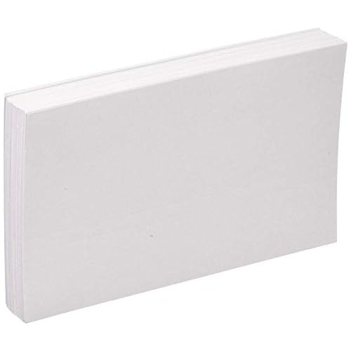 Tarjetas De Índice Blanco De 5x8 Pulgadas, Tarjetas De...
