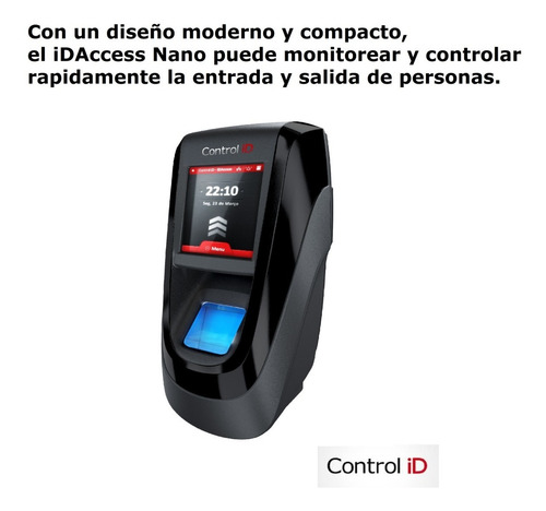 Imagen 5 de 9 de Control De Acceso C/reconoc De Huella Y Rfid Control Id