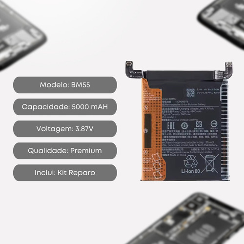 Baterla Para Mi 11 Pro 5g | Mi 11 Ultra Bm55 + Kit Reparo