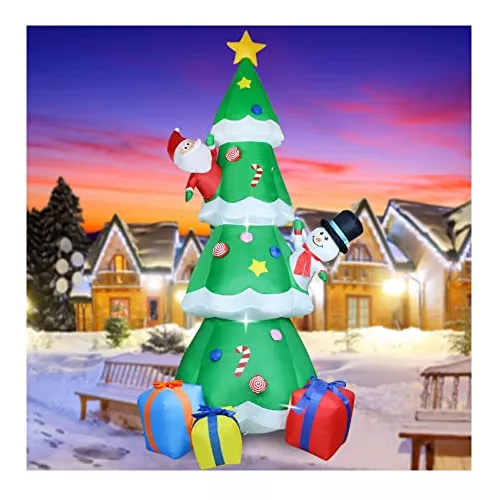 Árbol de Navidad totalmente decorado, con luces preinstaladas y de  despliegue instantáneo, de 6 pies, con bolsa de almacenamiento, incluye