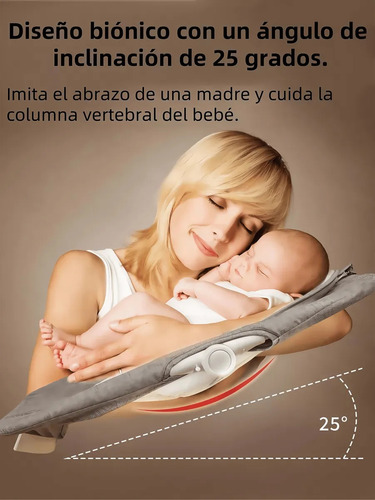 Mecedora Eléctrica Para Bebés Mosquitera Y Música