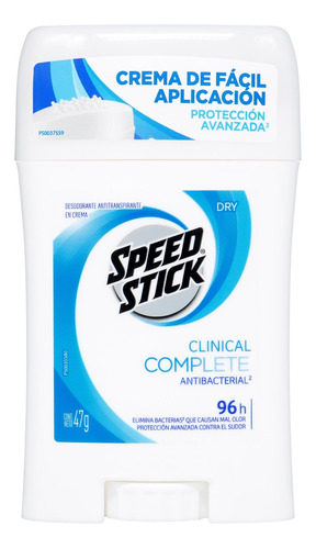 Desodorante En Crema Speed Stick Clinical Complete Dry 47 Gr