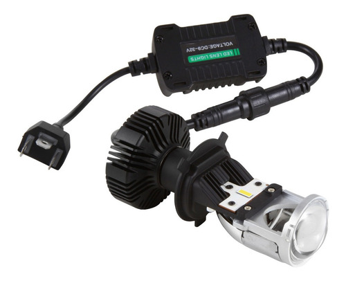 Imagem 4 de 7 de Par Kit Conversao Led Eliptico H4 6500k 12v 36w 5200lm Carro