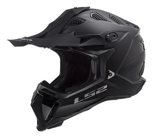 Imagen 1 de 5 de Casco Cross Ls2 Subverter Negro Mate Mx470 Rider One