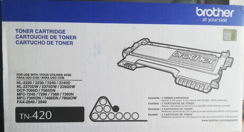 Imagen 1 de 1 de Toner Brother Tn420, Hl2220-2280 Dcp7060/7065 Mfc7240-7860