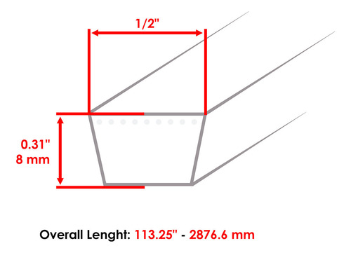 Deck Belt For Toro 74386 74389 74390 74616 Ss4216 74622 Cch
