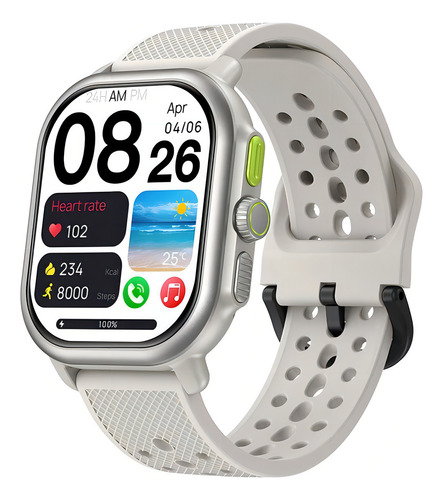 Smartwatch Zeblaze Beyond 3 Pro Com Gps Integrado, Amoled Caixa Cor Champanhe Branco Pulseira Branco Bisel Branco/cinza Desenho Da Pulseira Mesh