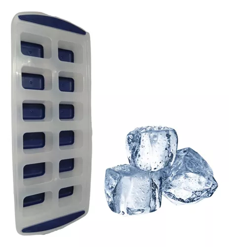 Las mejores cubetas para hielo, 2 unidades grandes de silicona, molde para  16 cubos de hielo gigantes de 2 pulgadas