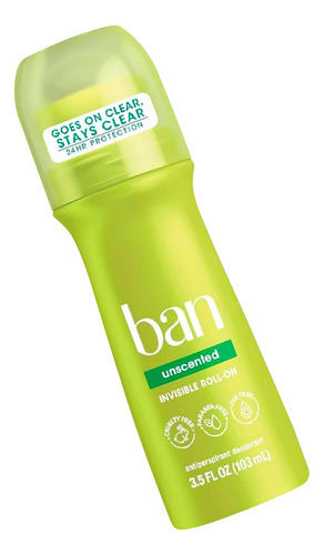 Ban Desodorante Anti Transpirante Roll On Unscented 103ml 3c