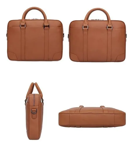 Leather Handbag For Men 15.6 inch Laptop Bag Briefcase Work Bag