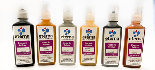 6 Pastas De Relieve Eterna X 40ml 