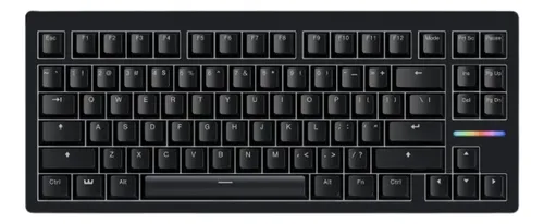 Teclado Wooting 80he+ Pcr, color del teclado: negro, idioma: inglés (EE. UU.)