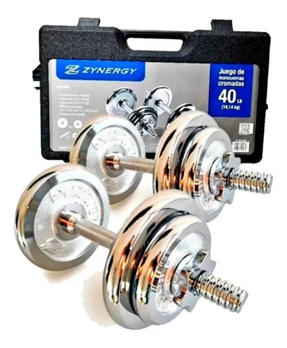 Set mancuernas cromadas cheap
