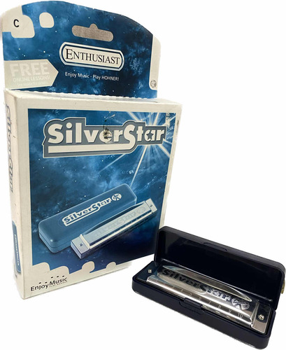 Gaita Harmônica Silverstar - Do (c) - Hohner Novo Original