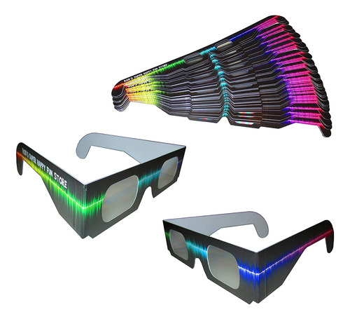 Gafas De Fuegos Artificiales 3d Olas Rave 50 Pares De Gafas 