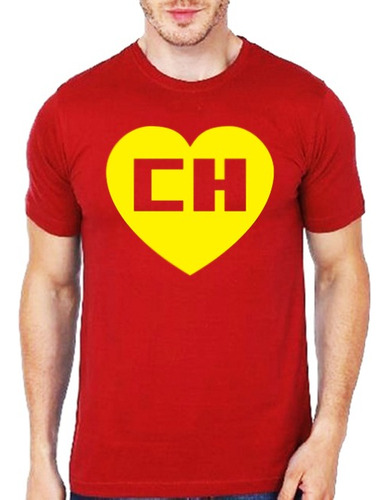 Playera Camiseta Chapulin Colorado Logo Corazon C H Unisex