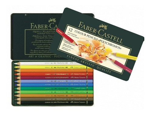 Lápices De Colores Faber Castell Polychromo X  12