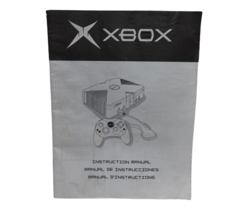Instruction Manual Xbox Classic Antigo Original  Instruções