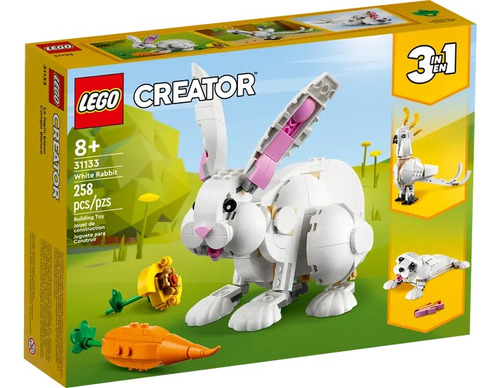 Lego Creator 31133 Conejo Blanco 258 Pzs 3 En 1 Premium