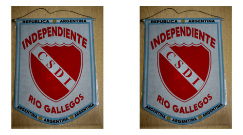 Banderin Mediano 27cm Independiente De Rio Gallegos