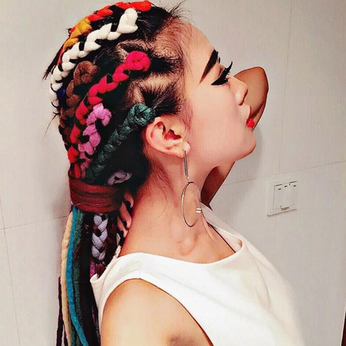 . Extensões De Dreadlocks Multicoloridos, Dreadlock