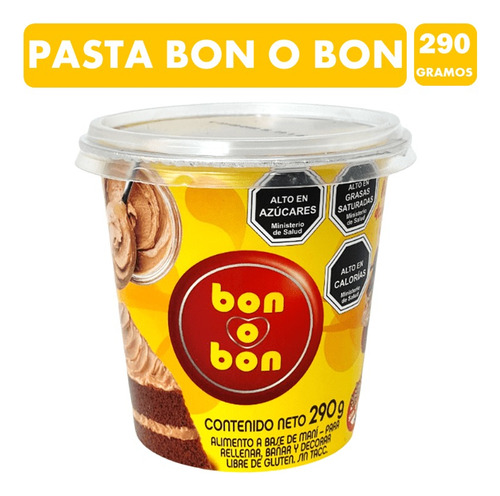 Pasta Bon O Bon Untable - Sin Tacc(pote Contiene 290 Gramos)